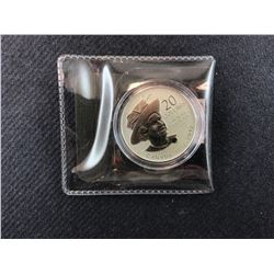 DIAMOND JUBILE .999 SILVER 1952 - 2012 CANADA 20 DOLLARS COLLECTOR COIN  - TAX EXEMPT