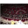 Image 2 : KASHAN DESIGN WOOL 6'7"X6'X7" RED, BLUE, WHITE, HAND WOVEN PERSIAN AREA RUG