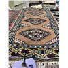 Image 2 : BOKHARA WOOL 2'X1' BROWN, WHITE, BLUE HAND WOVEN PERSIAN AREA RUG