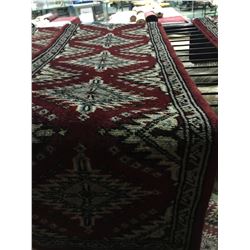 BOKHARA WOOL 3' X 1'  RED , CREAM, BLACK PERSIAN AREA RUG