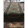 Image 2 : BOKHARA WOOL 3' X 1'  GREEN , BEIGE, BLACK PERSIAN AREA RUG