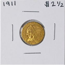 1911 $2 1/2 Indian Head Quarter Eagle Gold Coin