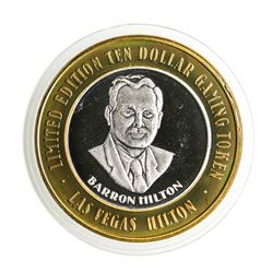 .999 Silver Hilton Las Vegas, Nevada $10 Casino Limited Edition Gaming Token