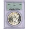 Image 1 : 1922 $1 Peace Silver Dollar Coin PCGS MS64