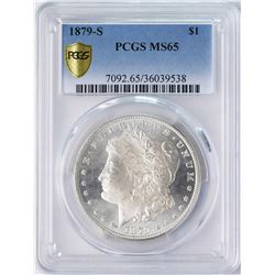 1879-S $1 Morgan Silver Dollar Coin PCGS MS65