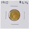 Image 1 : 1910 $2 1/2 Indian Head Quarter Eagle Gold Coin