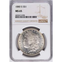 1880-S $1 Morgan Silver Dollar Coin NGC MS65
