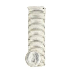 Roll of (50) 1960 Brilliant Uncirculated Roosevelt Dimes