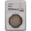 Image 1 : 1897 $1 Morgan Silver Dollar Coin NGC MS64