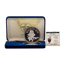 1987 Looney Tunes Yosemite Sam 5oz .999 Silver Coin w/Box & COA Limited Edition