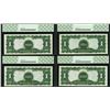 Image 2 : Cut Sheet of (4) 1899 $1 Black Eagle Silver Certificate Notes PCGS Gem 65/66/67P