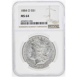 1884-O $1 Morgan Silver Dollar Coin NGC MS64