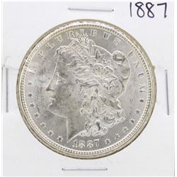 1887 $1 Morgan Silver Dollar Coin Amazing Toning