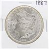 Image 1 : 1887 $1 Morgan Silver Dollar Coin Amazing Toning