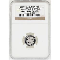 2009 Five Pounds St. George & the Dragon Platinum Coin NGC PF69 Ultra Cameo