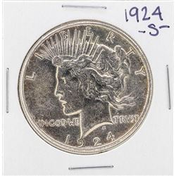 1924-S $1 Peace Silver Dollar Coin