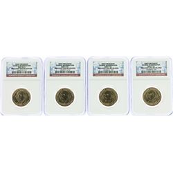 Lot of (4) 2007 George Washington Presidential Dollar Coins NGC MS65 FDOI