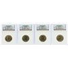 Image 1 : Lot of (4) 2007 George Washington Presidential Dollar Coins NGC MS65 FDOI