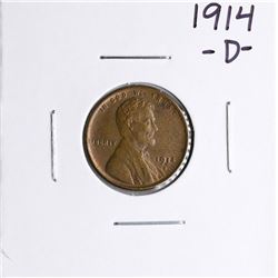 1914-D Lincoln Wheat Cent Coin