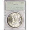Image 1 : 1880-S $1 Morgan Silver Dollar Coin PCGS MS64 Old Green Holder