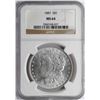 Image 1 : 1887 $1 Morgan Silver Dollar Coin NGC MS64