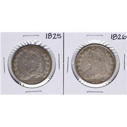 Lot of 1825-1826 Capped Bust Half Dollar Coins
