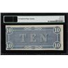Image 2 : 1864 $10 Confederate States of America Note T-68 PMG Uncirculated 62EPQ