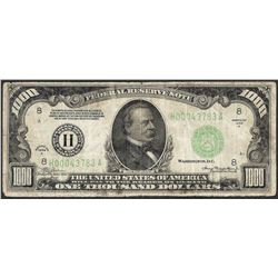 1934A $1,000 Federal Reserve Note St. Louis