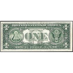 1969D $1 Federal Reserve Note ERROR Offset