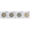 Image 1 : Lot of (4) Franklin Half Dollar Coins