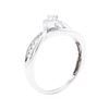Image 4 : 10KT White Gold 0.30 ctw Diamond Ring