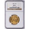 Image 1 : 1892 $10 Liberty Head Eagle Gold Coin NGC MS61