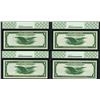 Image 2 : Cut Sheet of (4) 1918 $1 Federal Reserve Bank Chicago Notes Fr.727 PCGS Gem New