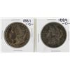 Image 1 : Lot of 1887-O & 1889-O $1 Morgan Silver Dollar Coins