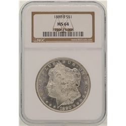 1880-S $1 Morgan Silver Dollar Coin NGC MS64