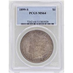 1899-S $1 Morgan Silver Dollar Coin PCGS MS64