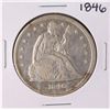 Image 1 : 1846 $1 Seated Liberty Silver Dollar Coin
