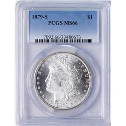 1879-S $1 Morgan Silver Dollar Coin PCGS MS66