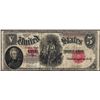 Image 1 : 1907 $5 Woodchopper Legal Tender Note