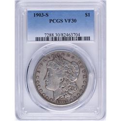 1903-S $1 Morgan Silver Dollar Coin PCGS VF30