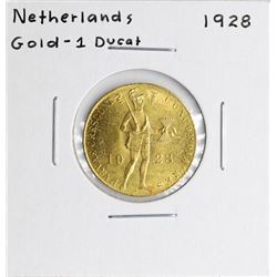 1928 Netherlands Ducat Gold Coin