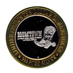 .999 Silver Boomtown Las Vegas, NV $10 Casino Limited Edition Gaming Token