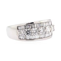 14KT White Gold 1.66 ctw Diamond Wedding Band
