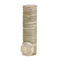 Roll of (50) 1954-D Brilliant Uncirculated Roosevelt Dimes