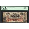 Image 1 : 1861 $5 Confederate States of America Note T-31 PCGS Very Fine 20