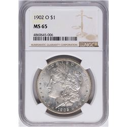 1902-O $1 Morgan Silver Dollar Coin NGC MS65