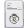 Image 1 : 1946 Washington Quarter Coin NGC MS65