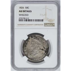1826 Capped Bust Half Dollar Coin NGC AU Details