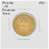 Image 1 : 1901 Russia 10 Roubles Gold Coin