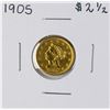 Image 1 : 1905 $2 1/2 Liberty Head Quarter Eagle Gold Coin